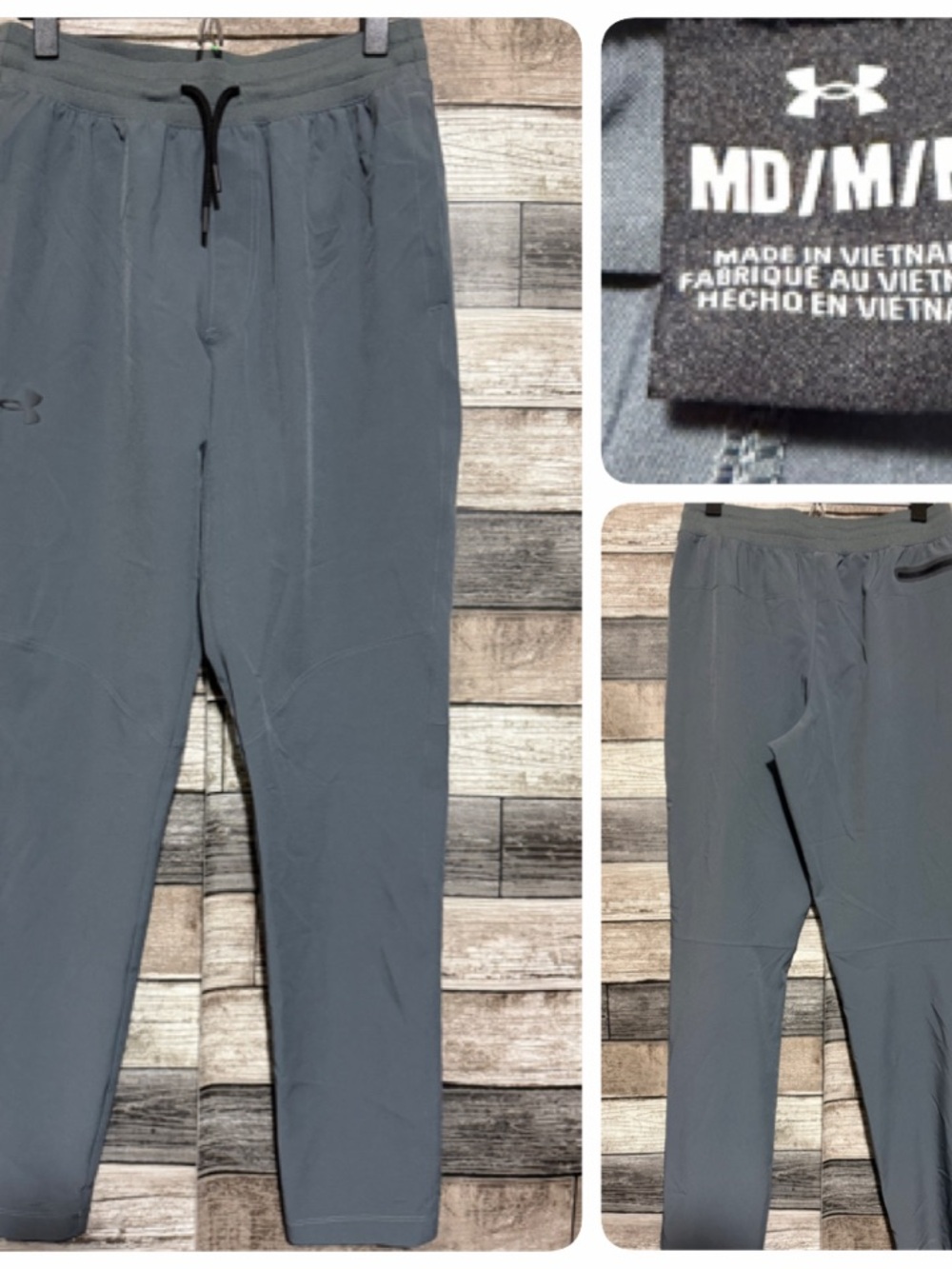 Under Armour SportStyle Elite Tapered Pants Joggers Men’s M Gray (Inseam 30)